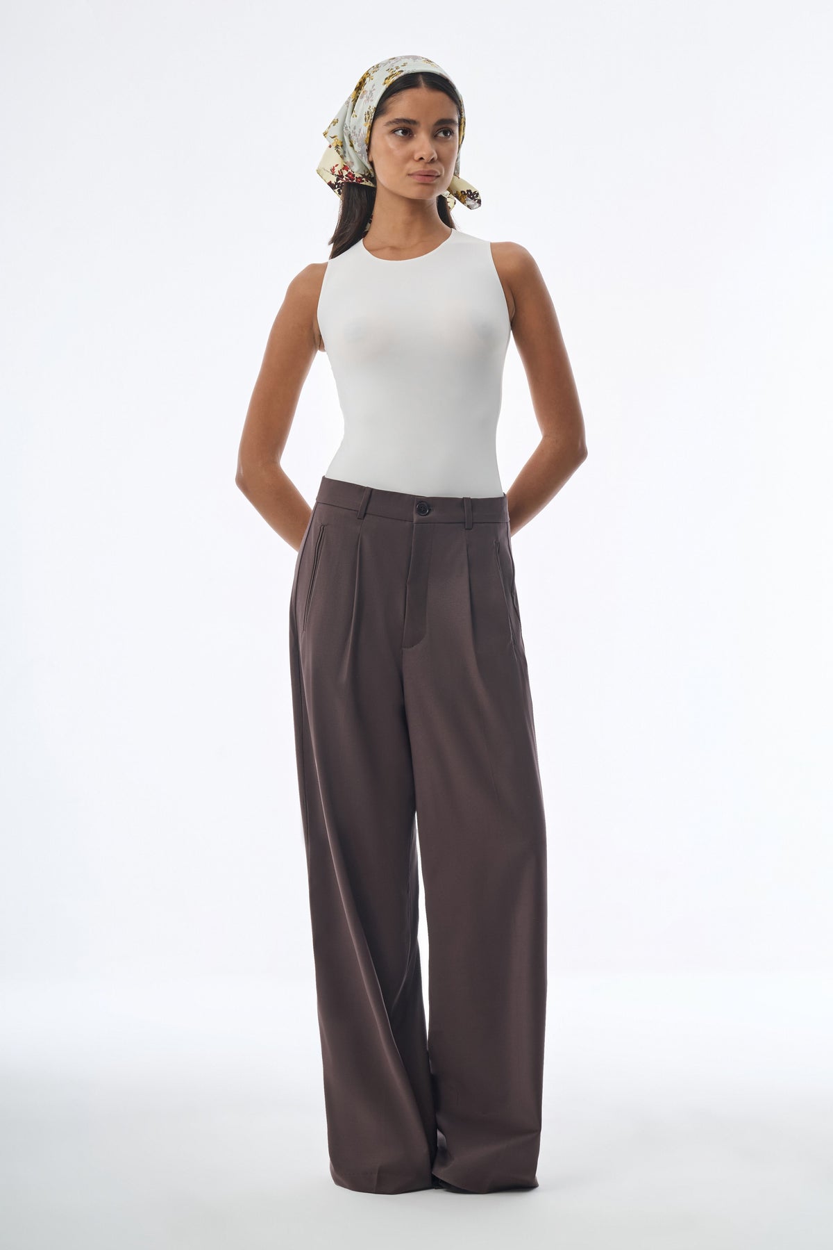 Megusta High Waisted Tropical Wool Trousers