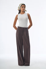 Megusta High Waisted Tropical Wool Trousers