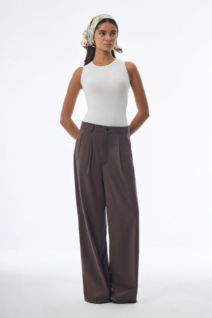 Megusta High Waisted Tropical Wool Trousers