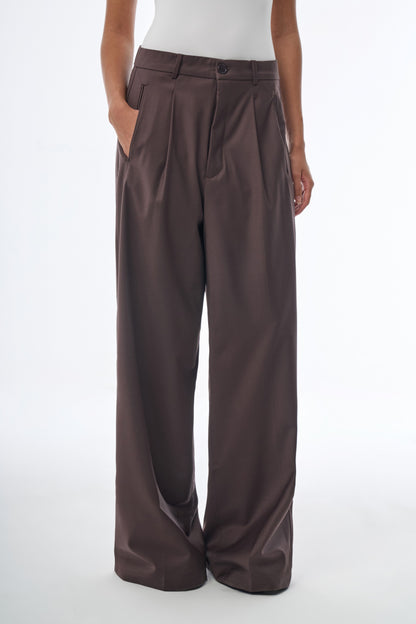 Megusta High Waisted Tropical Wool Trousers
