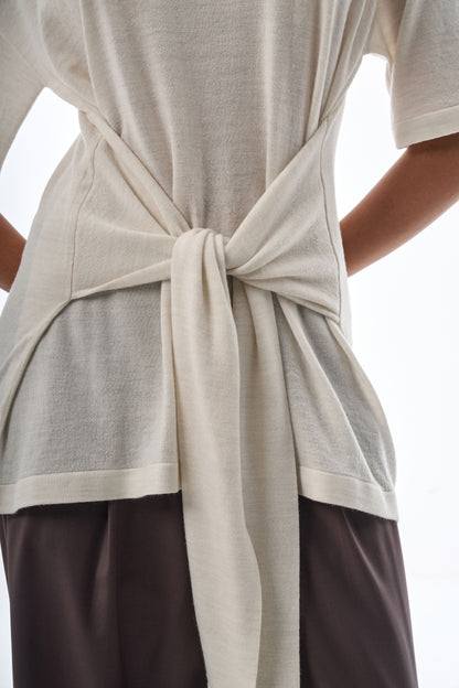 Oversized Sleeved Polo Merino Wool