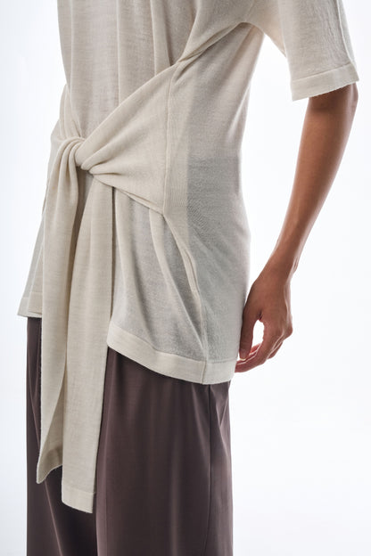 Oversized Sleeved Polo Merino Wool