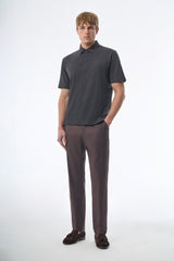 Megusta Wool Melange Fine Piquet Polo