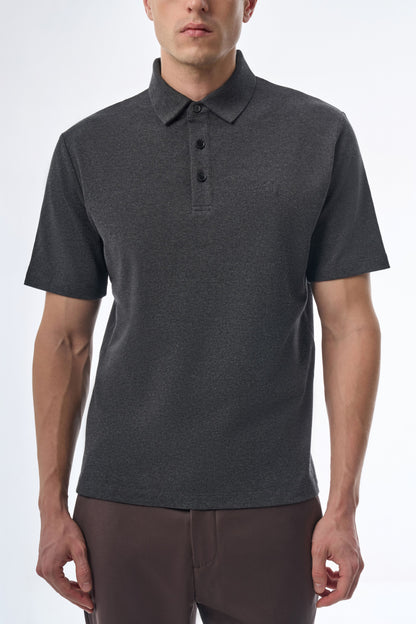 Megusta Wool Melange Fine Piquet Polo