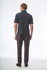 Megusta Wool Melange Fine Piquet Polo