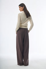Megusta Oversized Cashmere Wool Polo Knit