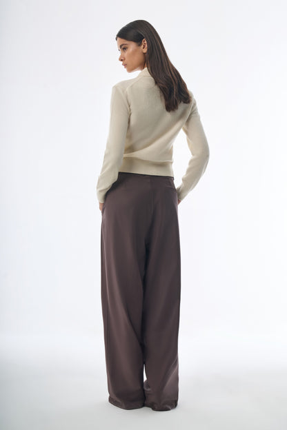 Megusta Oversized Cashmere Wool Polo Knit