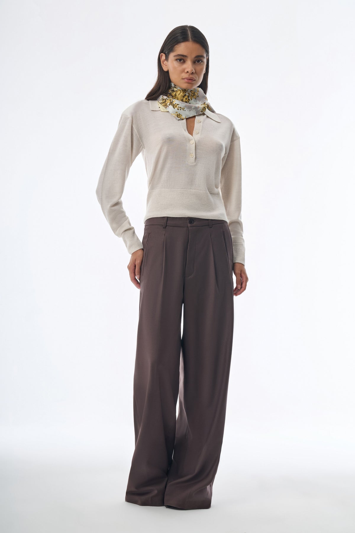 Megusta Padded Knit Longsleeve Polo