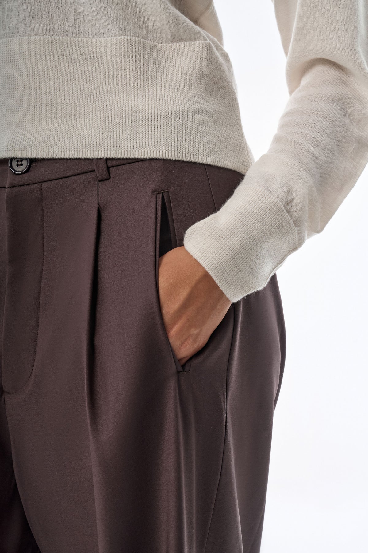 Megusta Padded Knit Longsleeve Polo