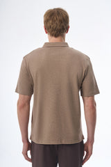 Megusta Wool Melange Fine Piquet Zip-up Polo