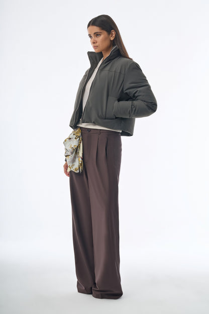 Megusta Water Repellent Crop Down Jacket