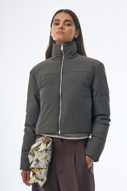 Megusta Water Repellent Crop Down Jacket