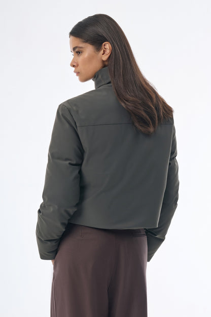 Megusta Water Repellent Crop Down Jacket