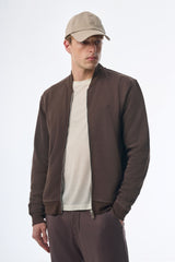 Megusta Cashmere Blend Terry Logo Zipped Sweatshirt