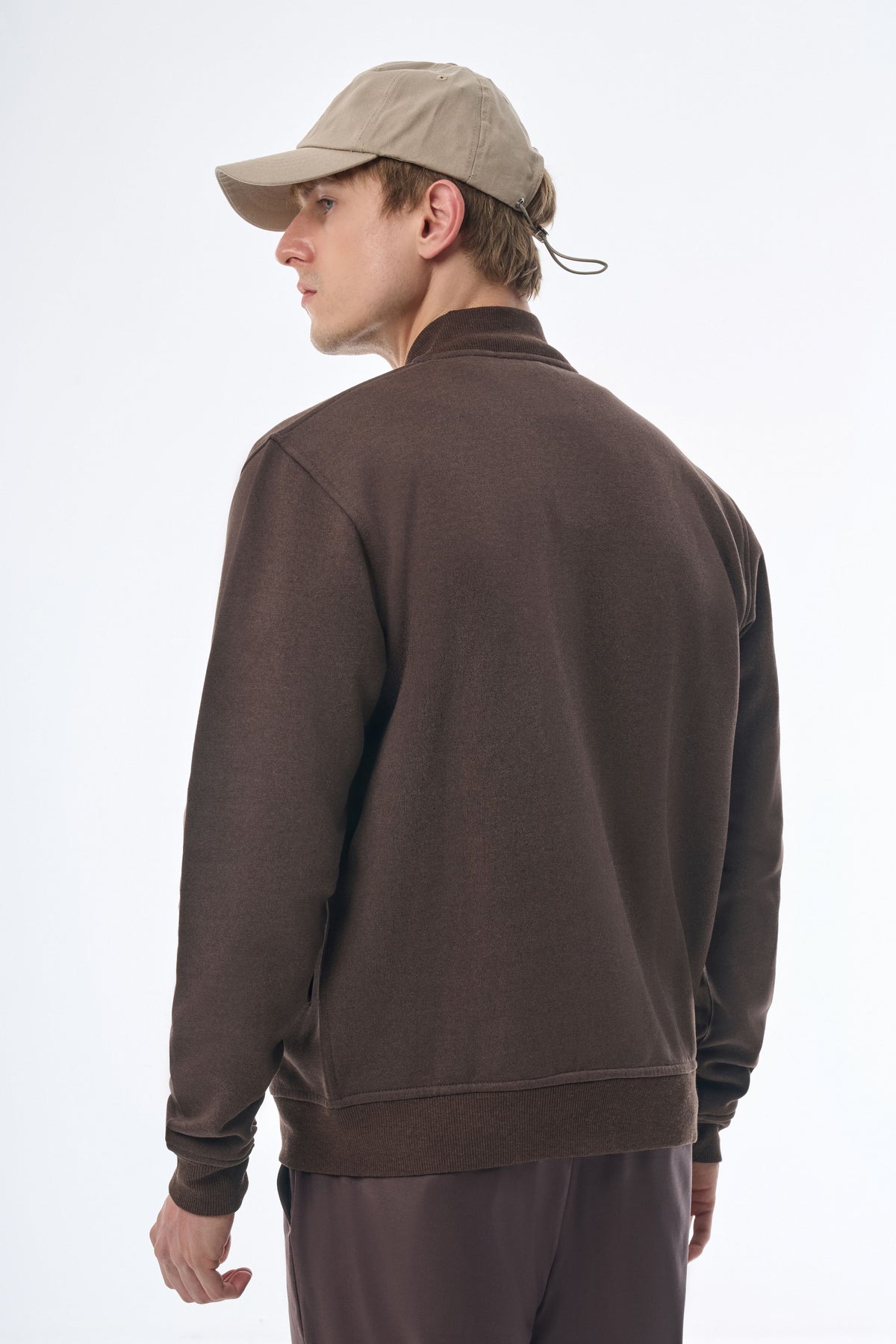 Megusta Cashmere Blend Terry Logo Zipped Sweatshirt