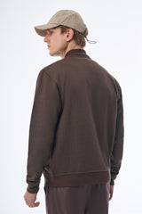 Megusta Cashmere Blend Terry Logo Zipped Sweatshirt