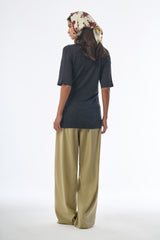 Oversized Sleeved Polo Merino Wool