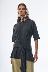 Oversized Sleeved Polo Merino Wool