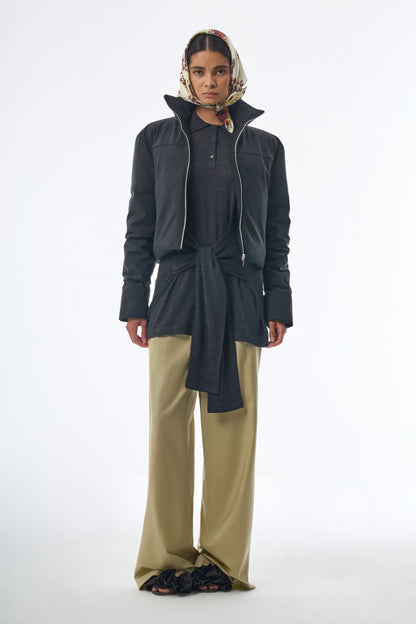 Megusta Water Repellent Crop Down Jacket