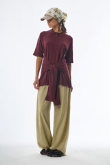 Oversized Sleeved Polo Merino Wool