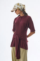 Oversized Sleeved Polo Merino Wool