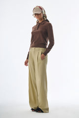 Megusta Oversized Cashmere Wool Polo Knit