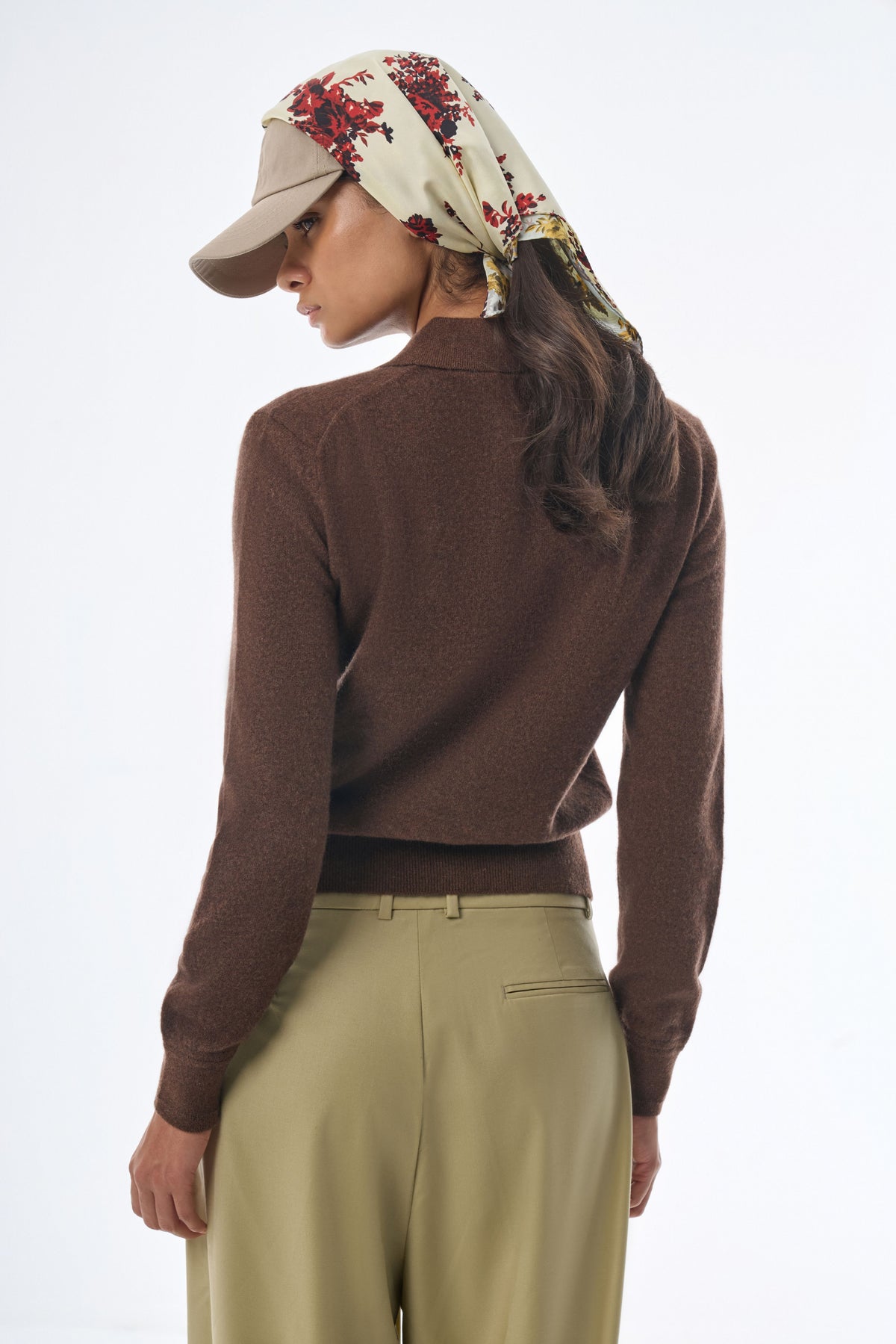 Megusta Oversized Cashmere Wool Polo Knit