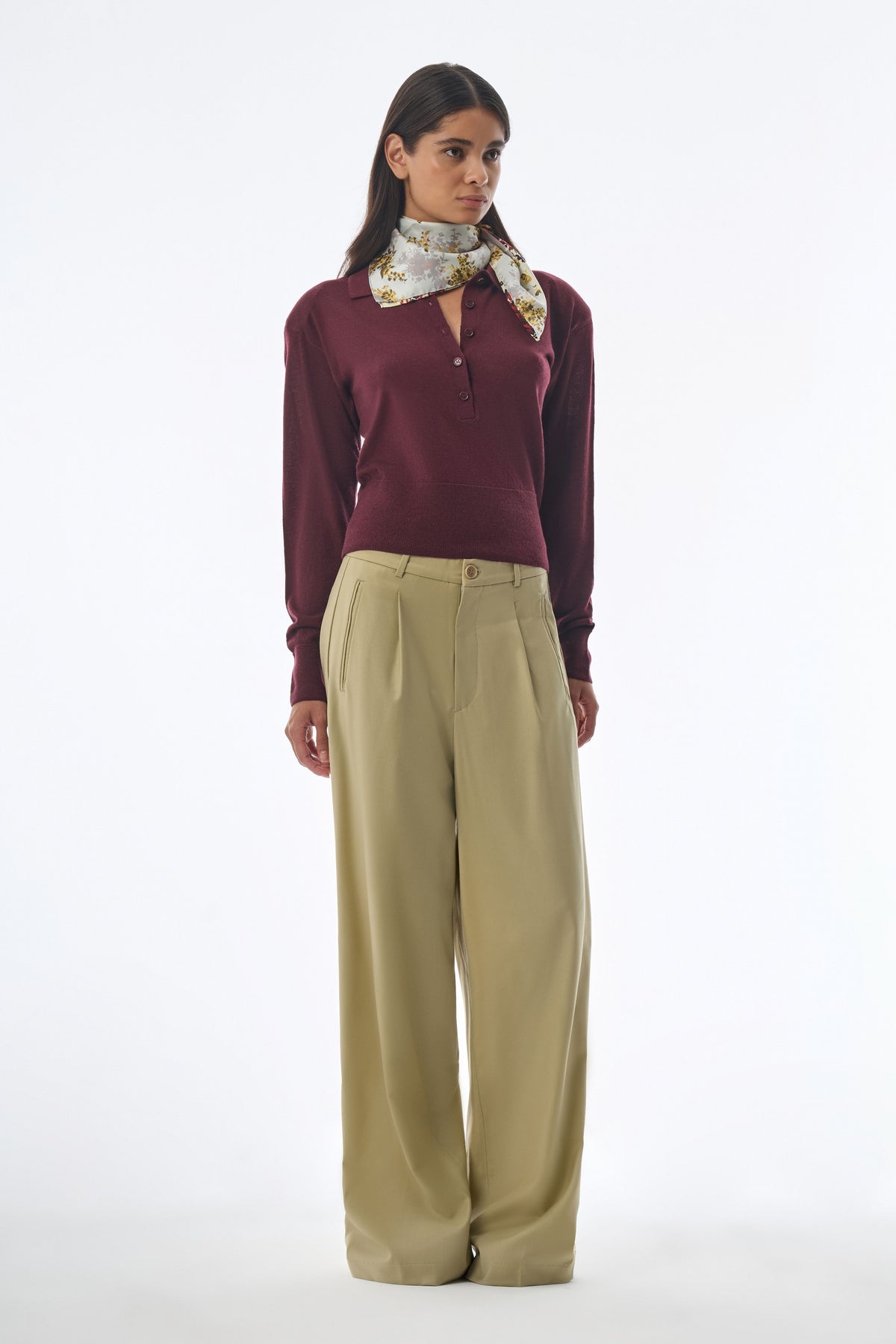 Megusta Padded Knit Longsleeve Polo