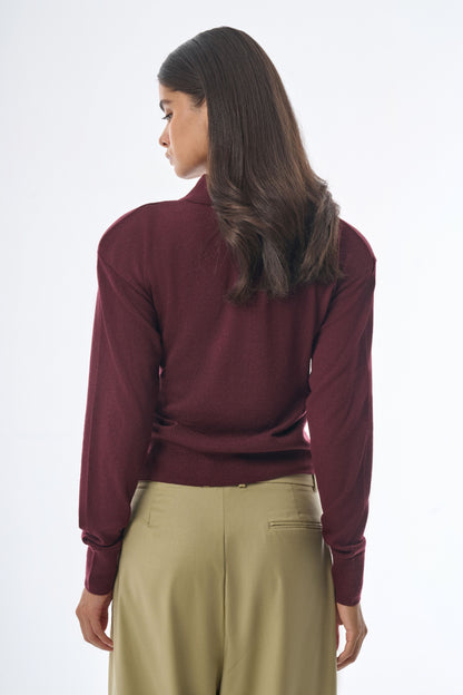 Megusta Padded Knit Longsleeve Polo