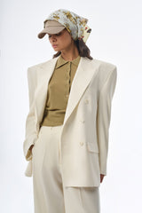 Megusta Oversized Wool Double Breasted Blazer