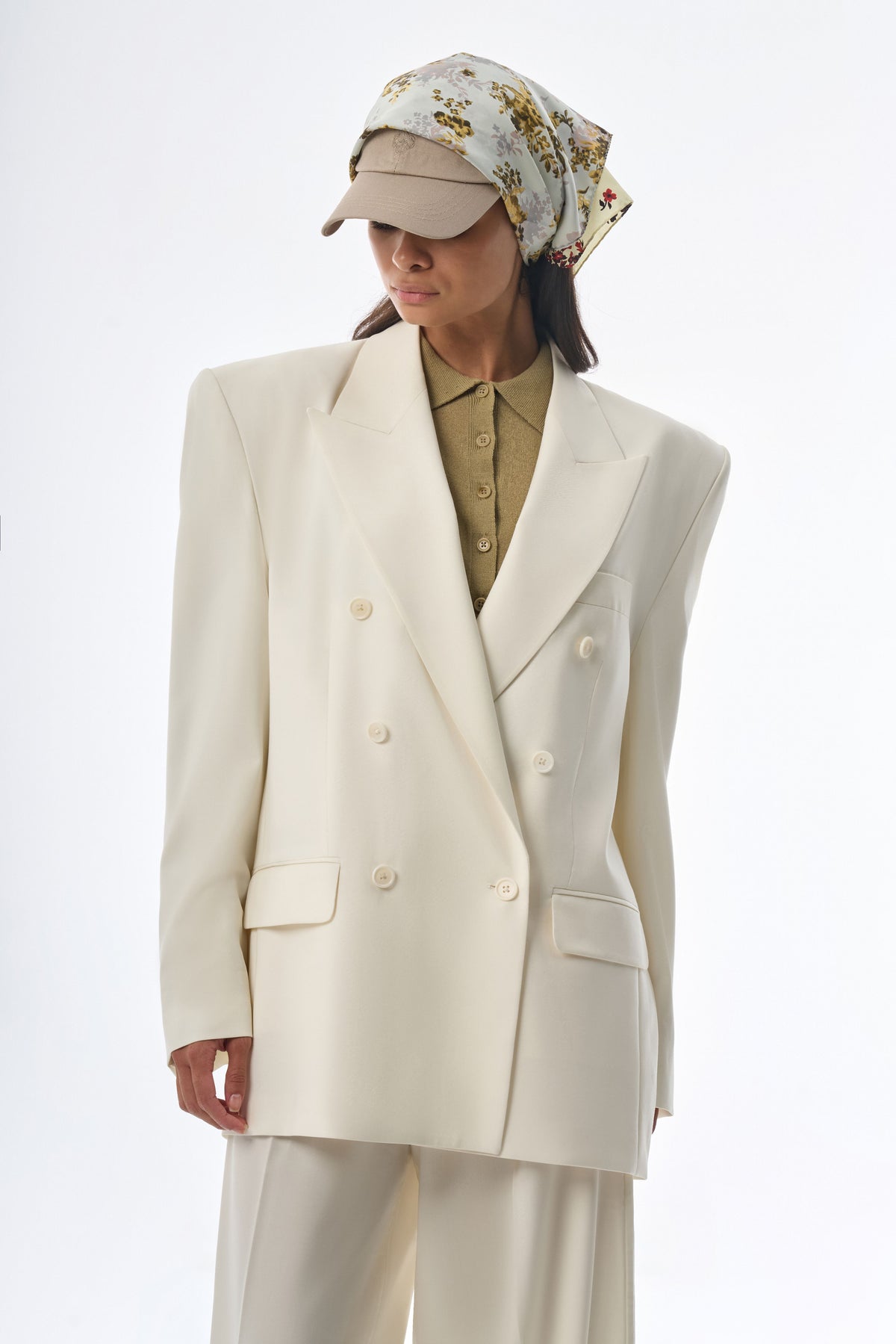 Megusta Oversized Wool Double Breasted Blazer