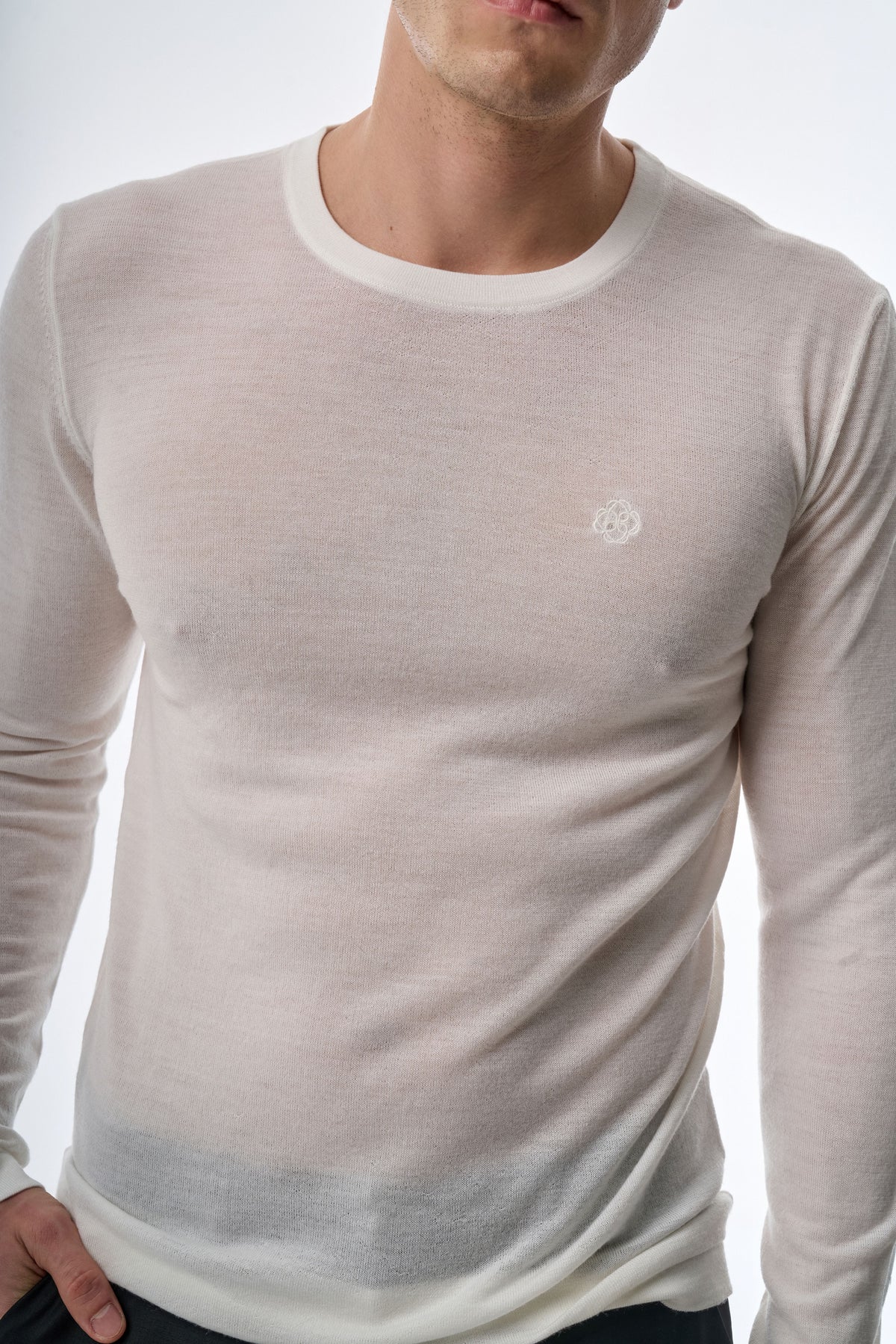Megusta Knitted Cashmere T-Shirt Longsleeve