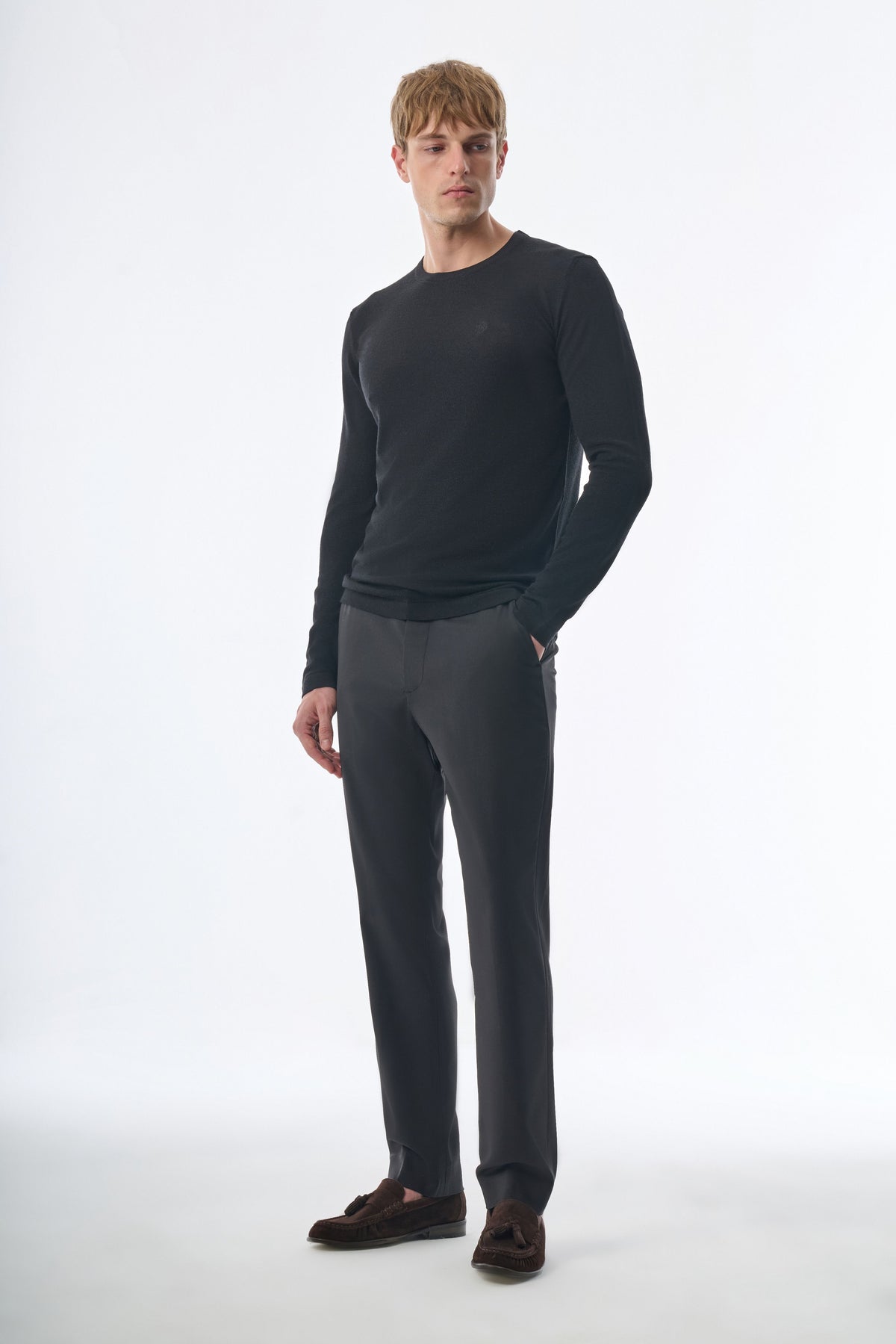 Megusta Knitted Cashmere T-Shirt Longsleeve