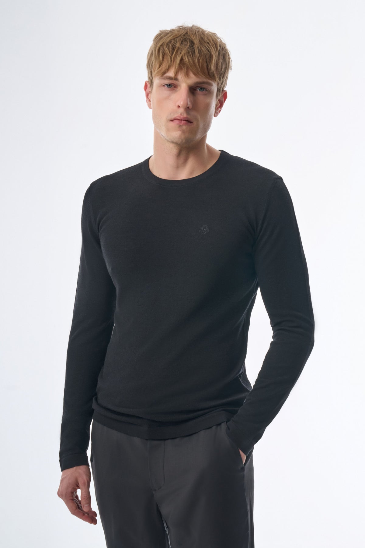 Megusta Knitted Cashmere T-Shirt Longsleeve