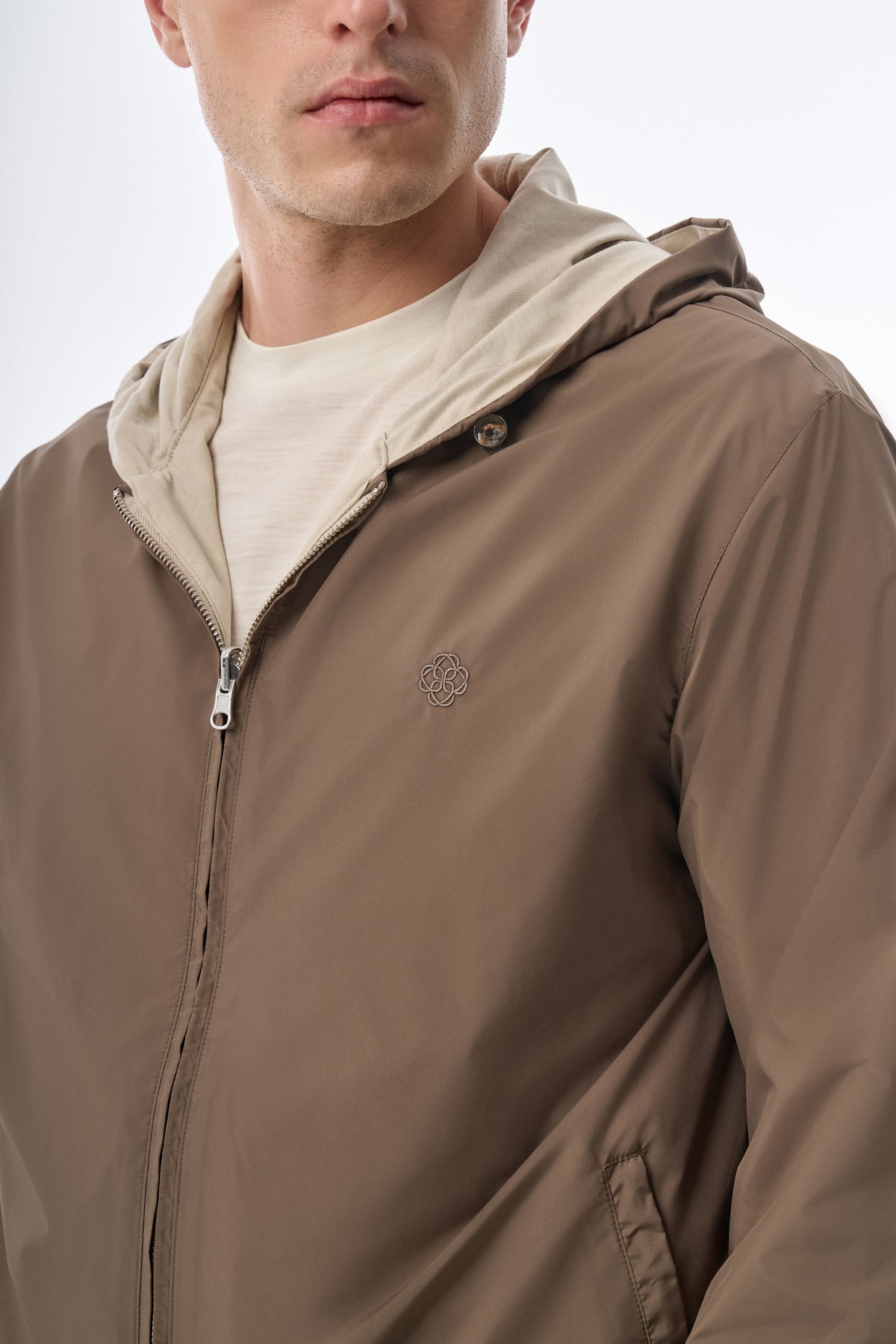 Megusta Reversable Hooded Mercerised Cotton Jacket