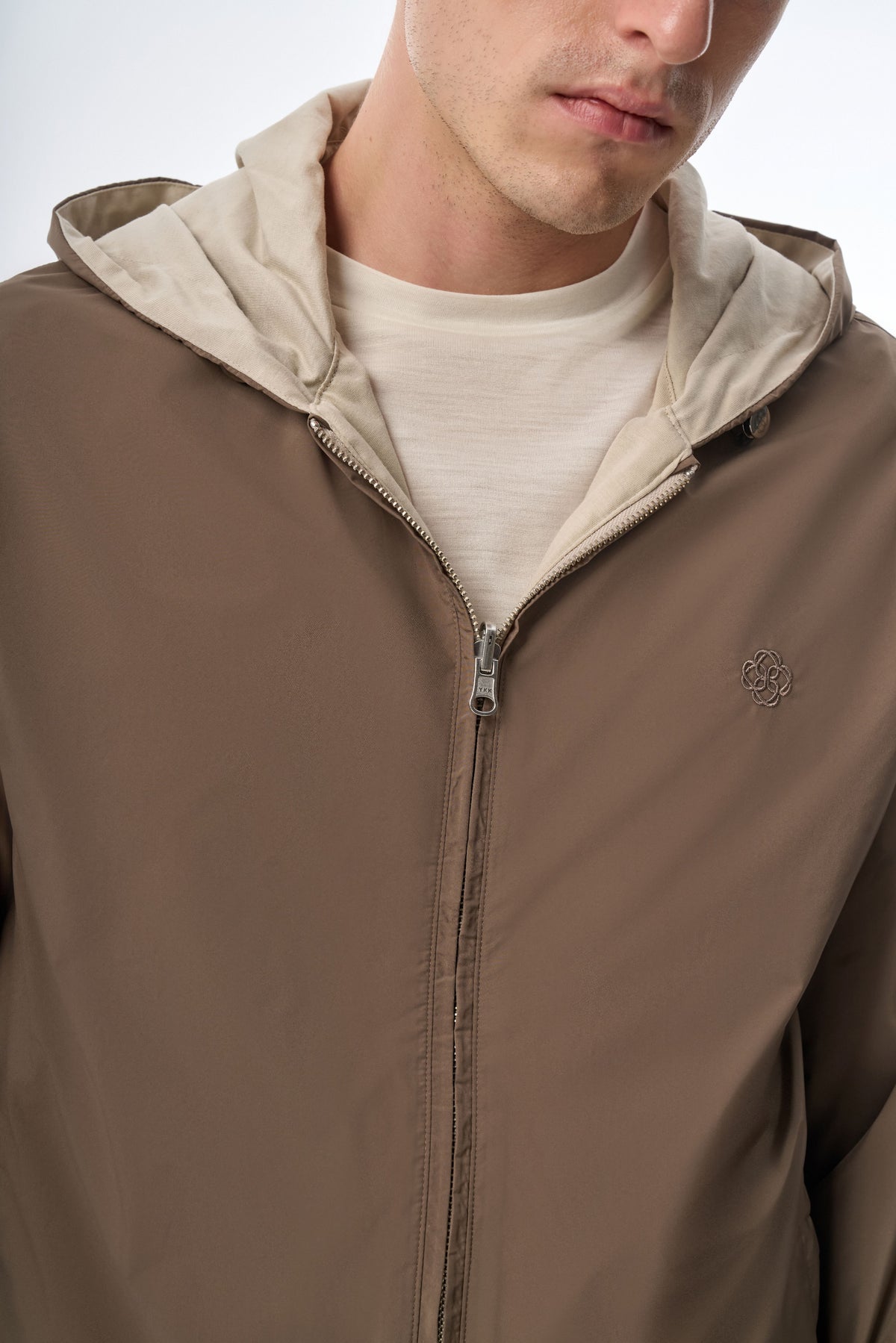 Megusta Reversable Hooded Mercerised Cotton Jacket