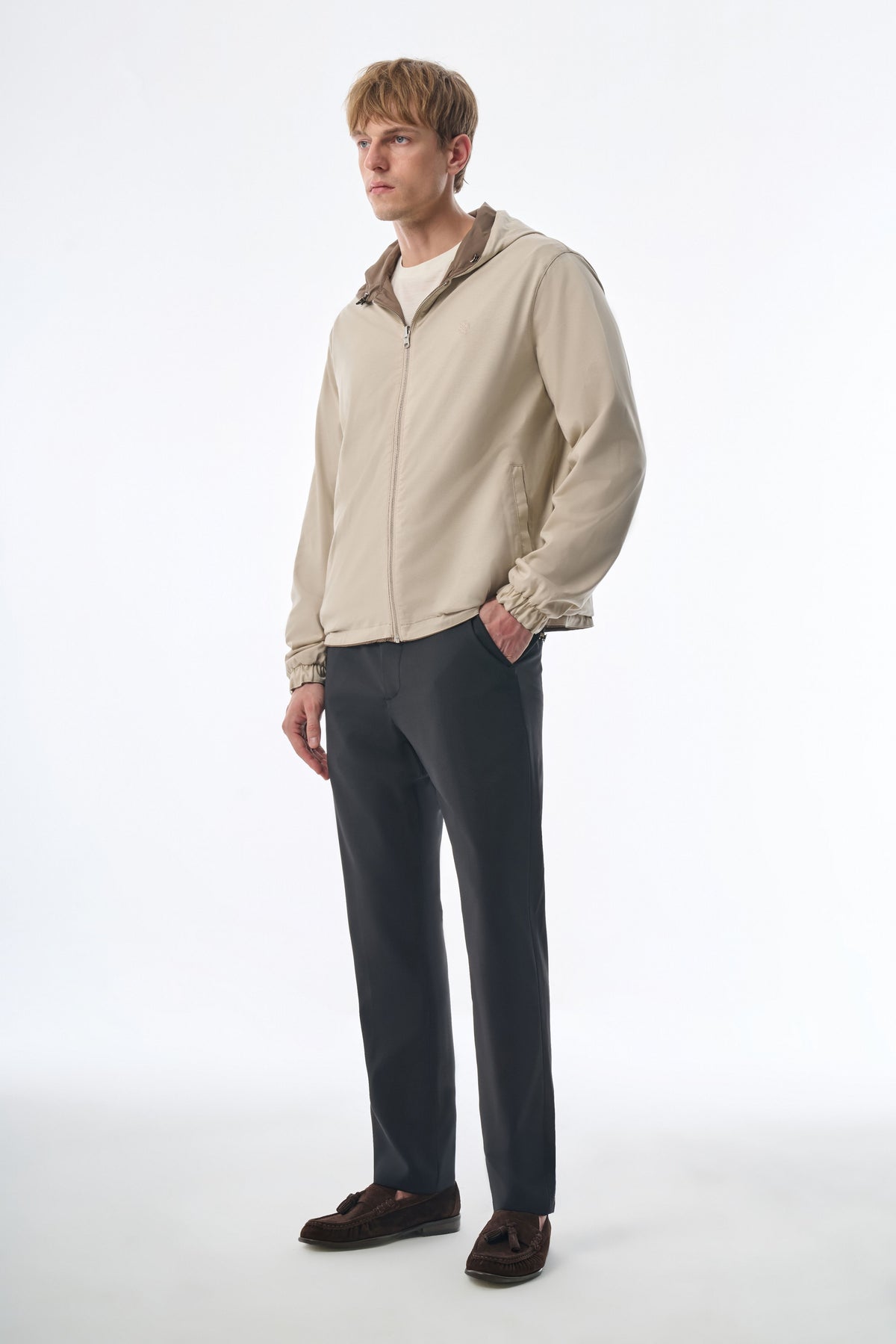 Megusta Reversable Hooded Mercerised Cotton Jacket