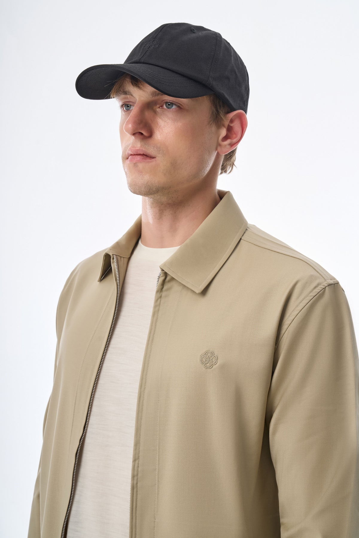Megusta Wool Logo Detailed Zipped Jacket