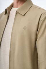 Megusta Wool Logo Detailed Zipped Jacket