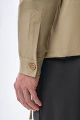 Megusta Wool Logo Detailed Zipped Jacket