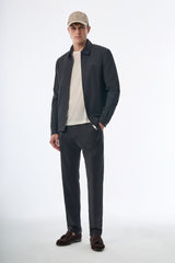 Megusta Wool Logo Detailed Zipped Jacket