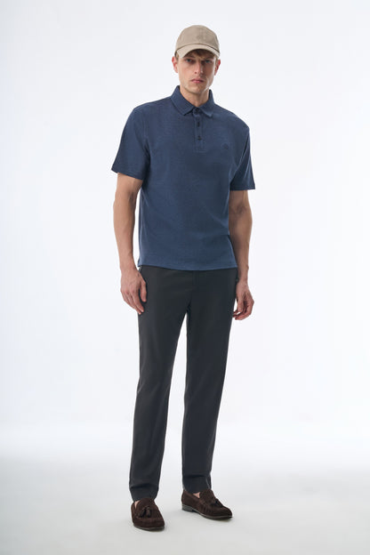 Megusta Wool Melange Fine Piquet Polo