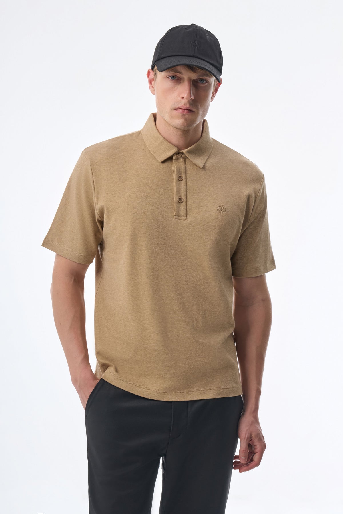Megusta Wool Melange Fine Piquet Polo