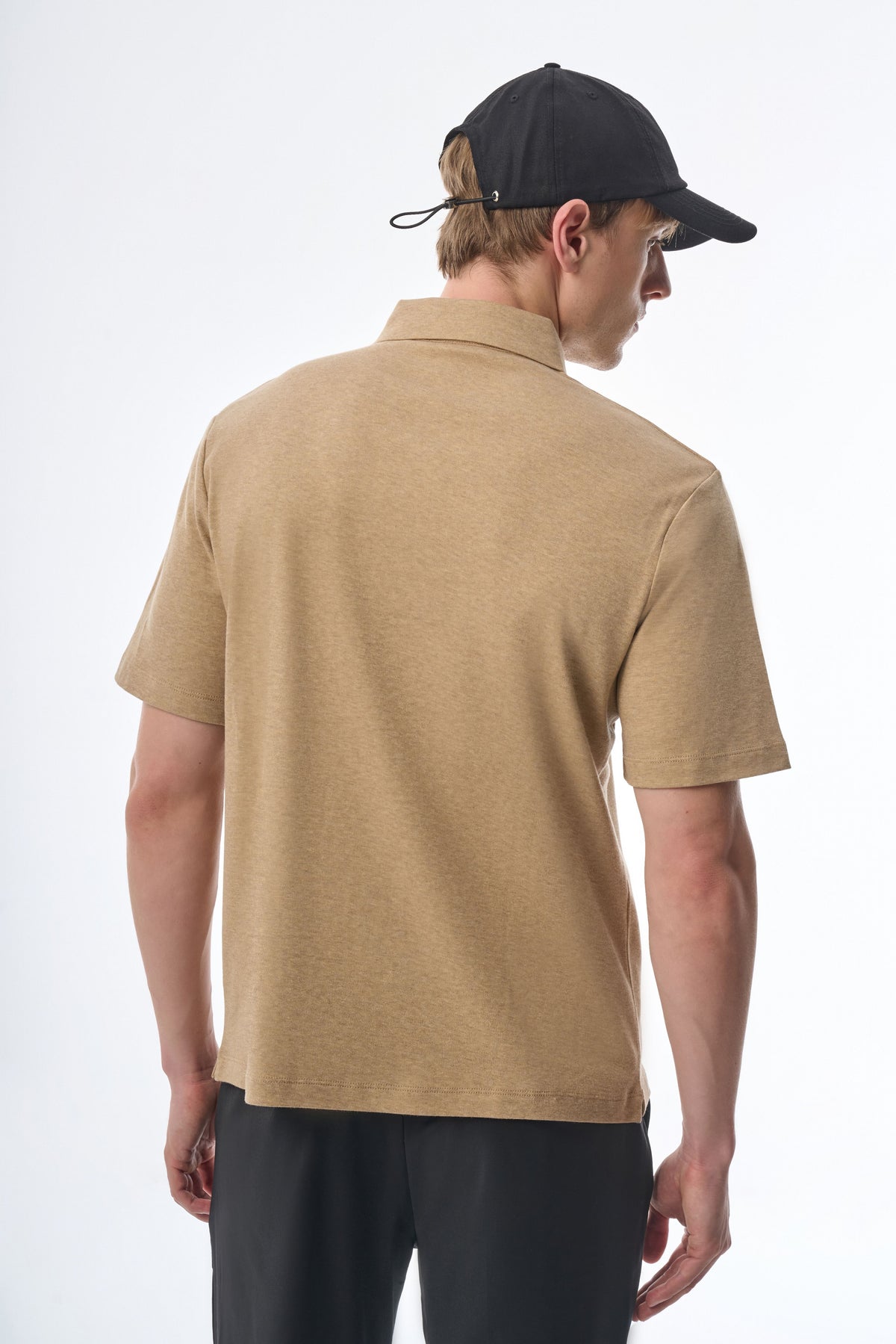 Megusta Wool Melange Fine Piquet Polo