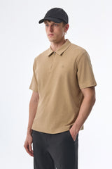 Megusta Wool Melange Fine Piquet Zip-up Polo