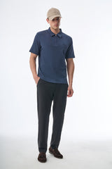 Megusta Wool Melange Fine Piquet Zip-up Polo