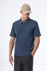 Megusta Wool Melange Fine Piquet Zip-up Polo