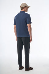 Megusta Wool Melange Fine Piquet Zip-up Polo
