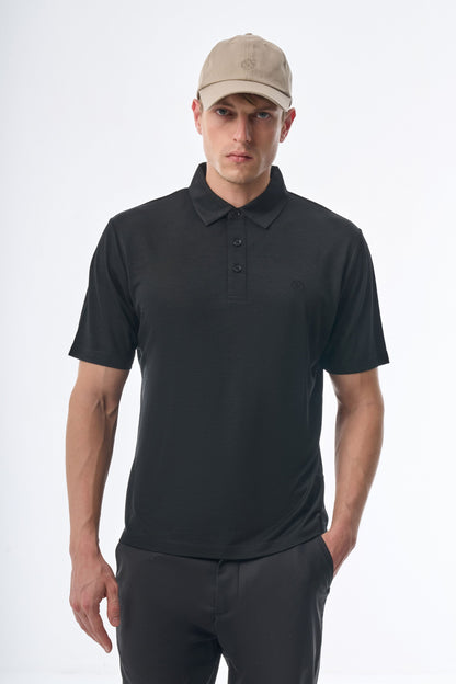 Megusta Wool Melange Fine Piquet Polo