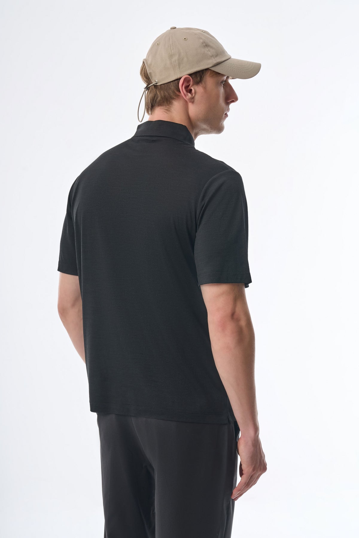 Megusta Wool Melange Fine Piquet Polo